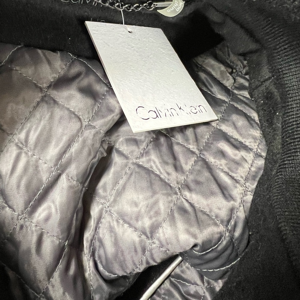 Calvin Klein Black double zipper Wool blend jacket - Picture 14 of 16